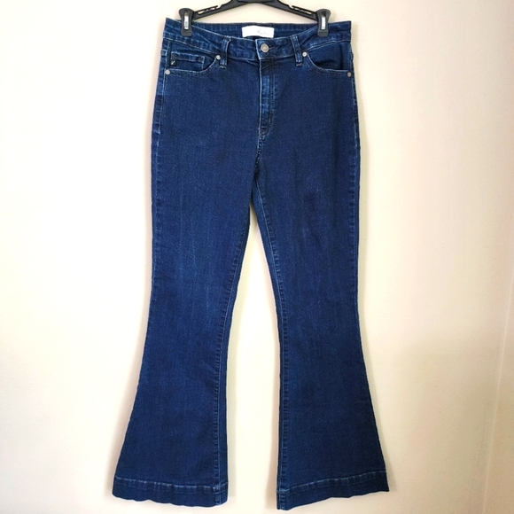 Kancan Blue Denim Jeans Womens Size 11 / 29 High Rise Flare Bootcute Leg - Picture 1 of 9